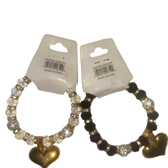 2 PC Set of Handmade Adjustable  bracelets in 2 flattering colors- Approx 7" sz - Picture 5 of 11